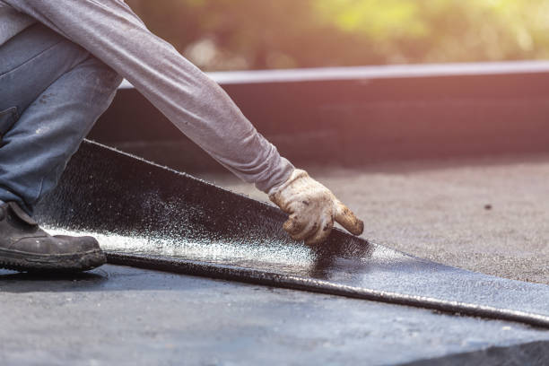 Professional Basement Waterproofing technician working in Berrien Center, MI